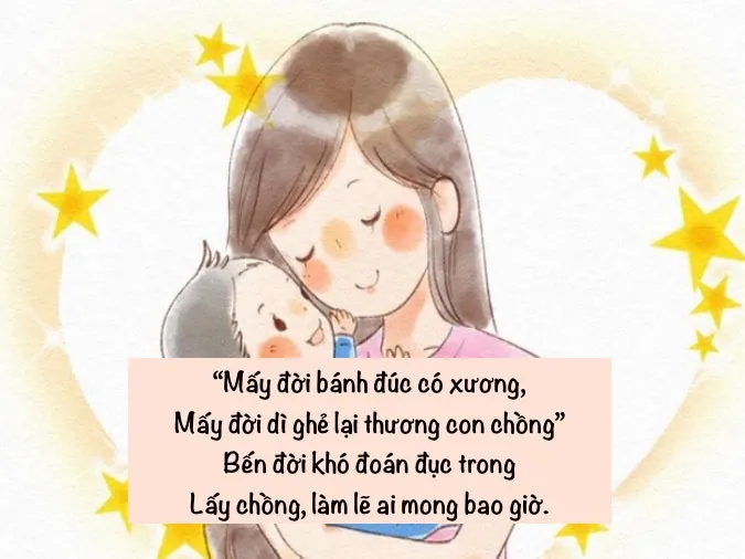 Thơ chế về tình cảnh dì ghẻ con chồng, thể hiện sự thấu cảm qua thơ hài hước