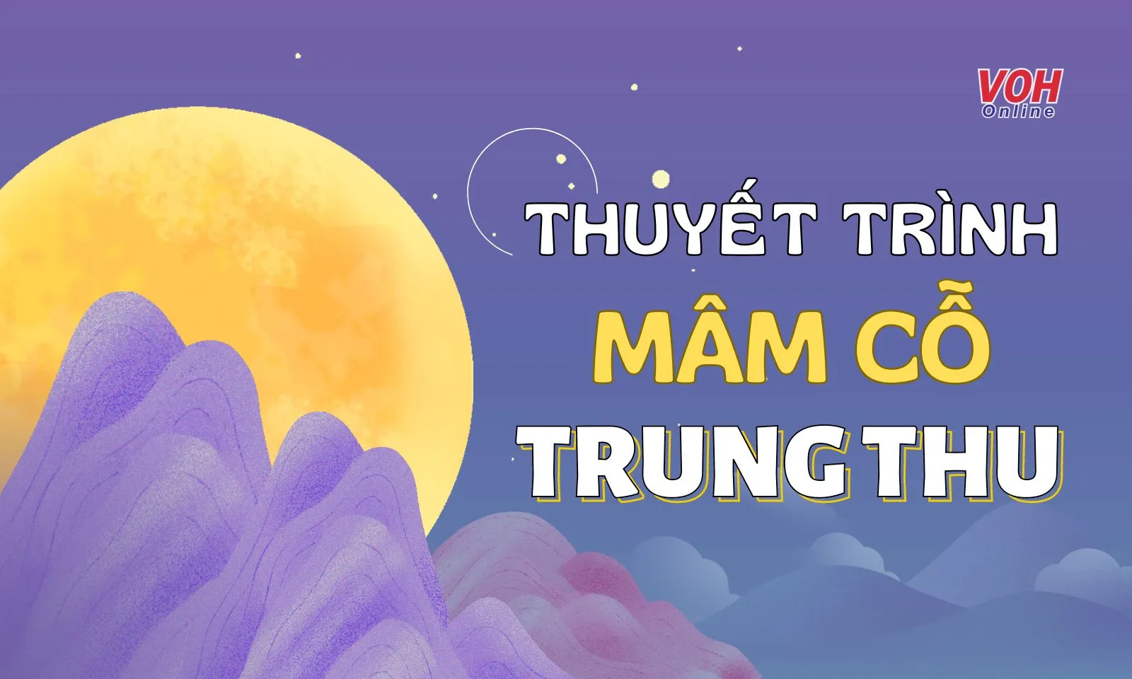 Bát mâm cỗ Trung thu truyền thống với bánh nướng, bánh dẻo và trái cây