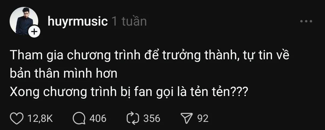 HuyR và sự lan tỏa từ "tẻn tẻn" trên mạng xã hội