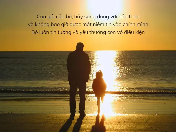 Hình ảnh bàn tay cha và con gái đan vào nhau, thể hiện tình cảm thiêng liêng của "bình rượu mơ" của bố