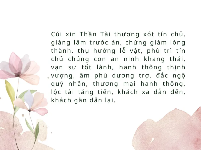 Bàn thờ Thần Tài Thổ Địa hằng ngày với đầy đủ lễ vật, hương hoa thể hiện lòng thành kính.