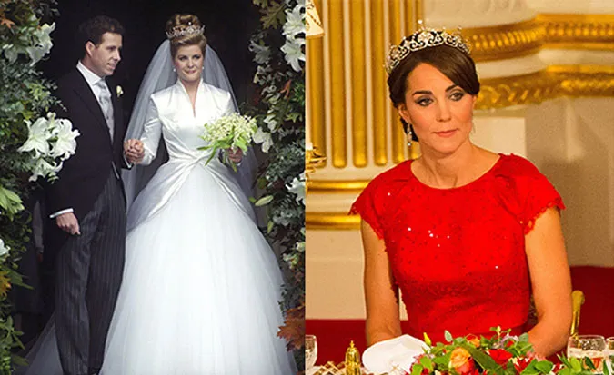 Vương miện Lotus Tiara, kiệt tác trang sức Hoàng gia Anh với ngọc quý.