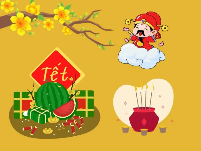 Mâm lễ cúng Thần Tài ngày mùng 3 Tết cầu mong tài lộc thịnh vượng