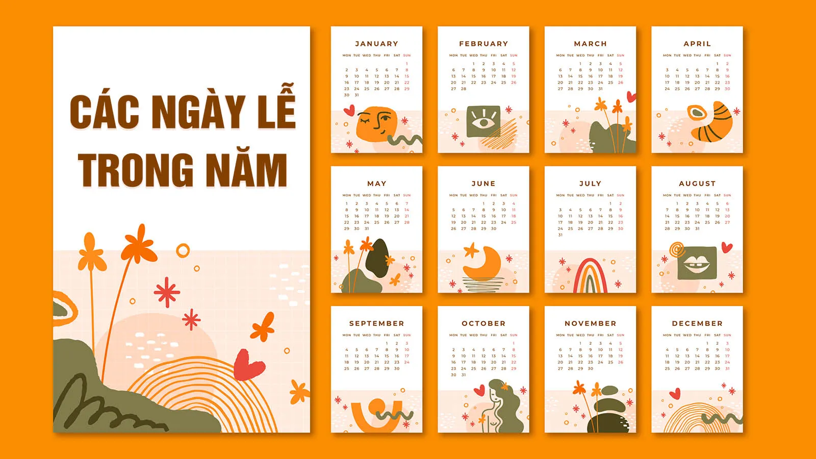 Tổng hợp các ngày lễ và sự kiện quan trọng trong năm, bao gồm cả ý nghĩa của ngày 26/4