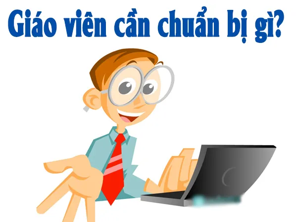 Giáo viên đang chuẩn bị tài liệu và phương pháp cho việc dạy học tích hợp