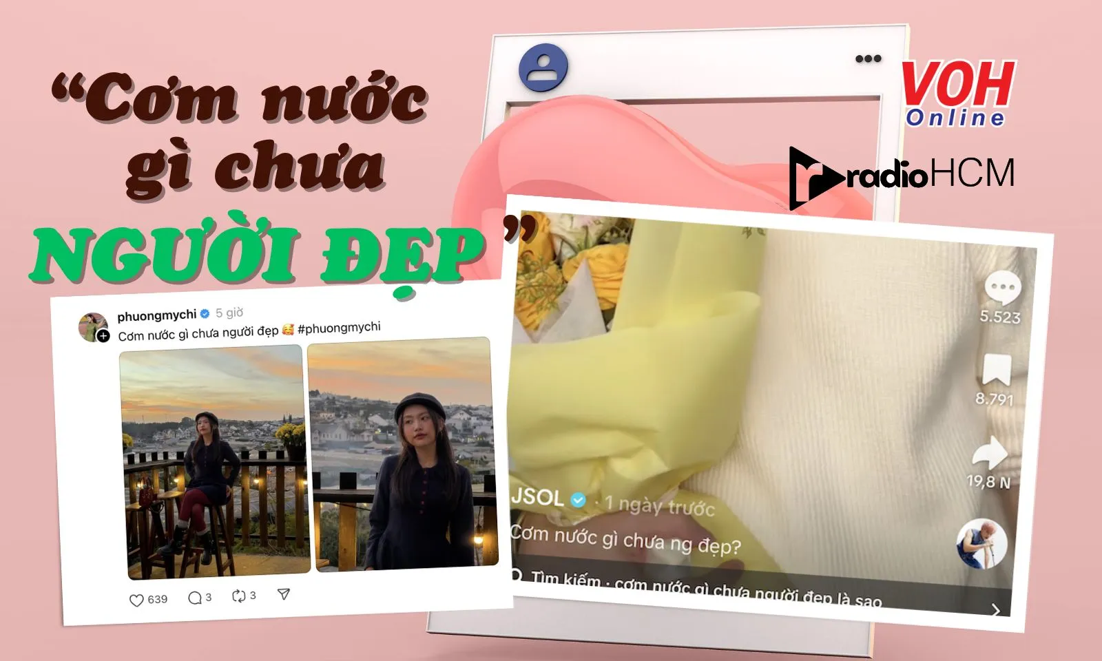 Mô tả trend "Cơm nước gì chưa người đẹp" cùng các trào lưu thịnh hành khác, phản ánh sự lan tỏa của Tung tung tung Sahur và Bánh mì ram ram
