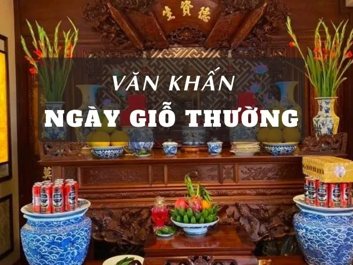Mâm cỗ cúng giỗ gia tiên trong ngày giỗ thường của gia đình Việt
