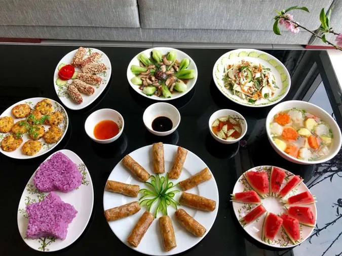 các món ăn chuẩn bị cho mâm cúng Rằm tháng Giêng tại gia