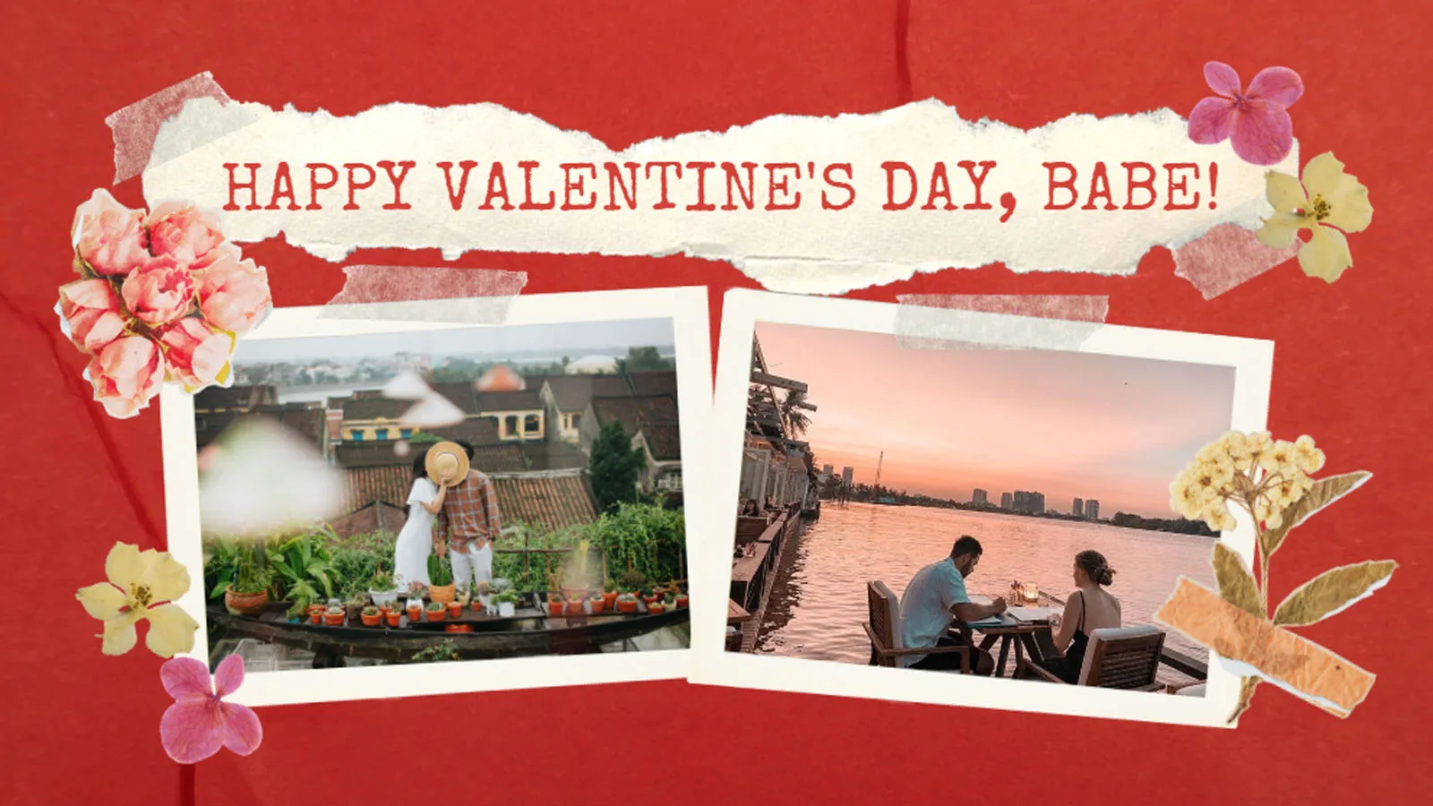 Cặp đôi tay trong tay dạo bước, hình ảnh lãng mạn gắn liền với không khí Valentine.