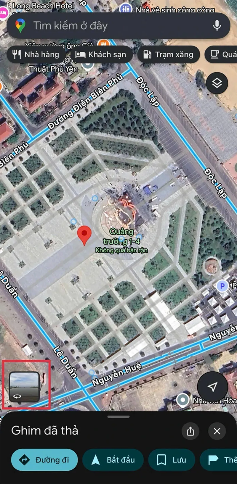 Tiếp tục chọn chế độ xem Street View