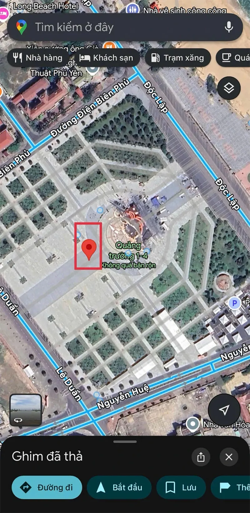 Nhập địa chỉ muốn xem trên Google Maps