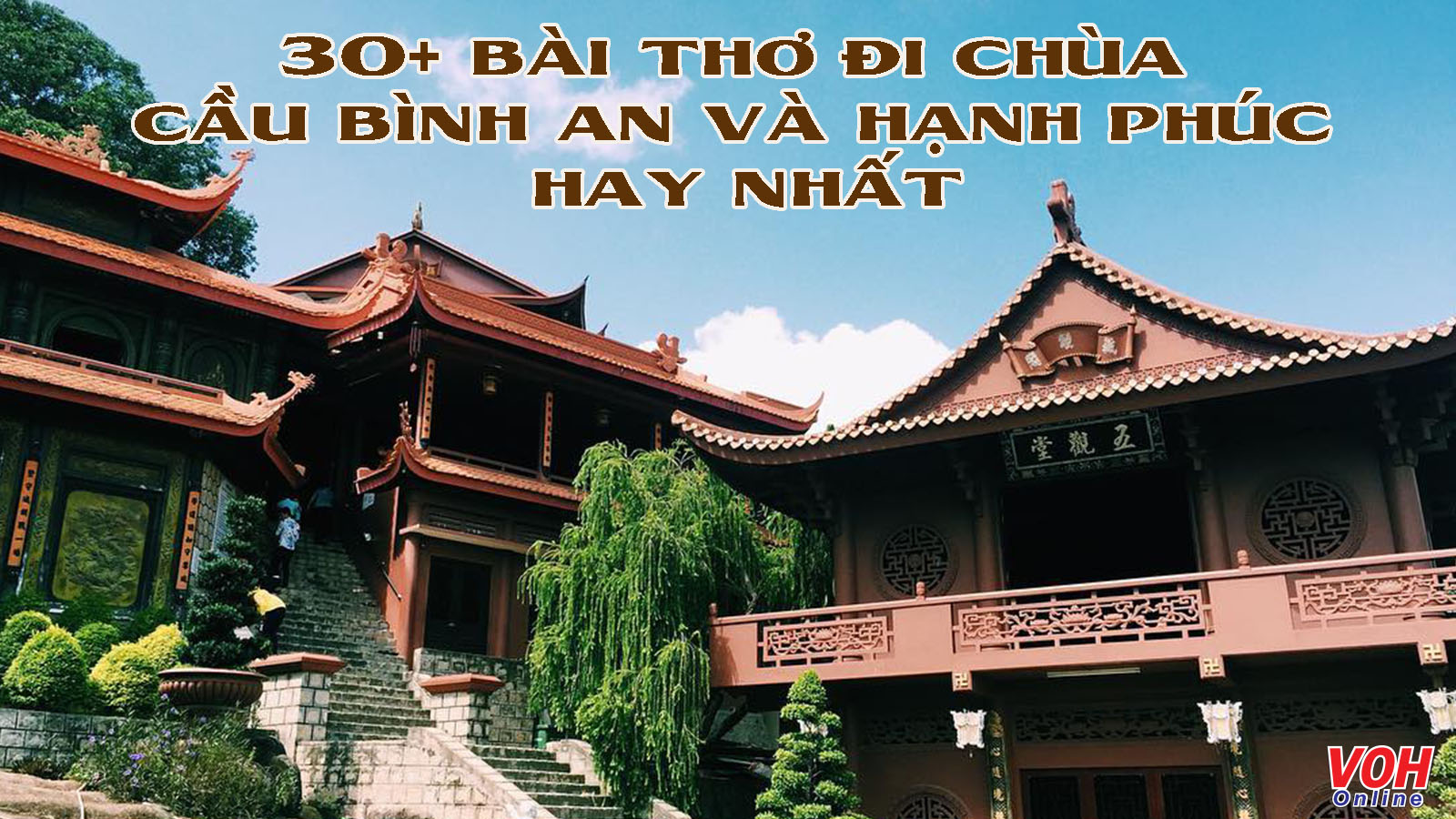 Khung cảnh thanh tịnh của một ngôi chùa, nơi tâm linh được thể hiện qua các bài cầu nguyện, tương tự như ý nghĩa của văn khấn gia tiên.