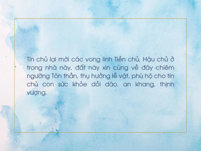Bàn thờ cúng Thổ Địa và Thần Tài với lễ vật đầy đủ, thể hiện sự sung túc và lòng thành kính trong văn khấn về nhà mới