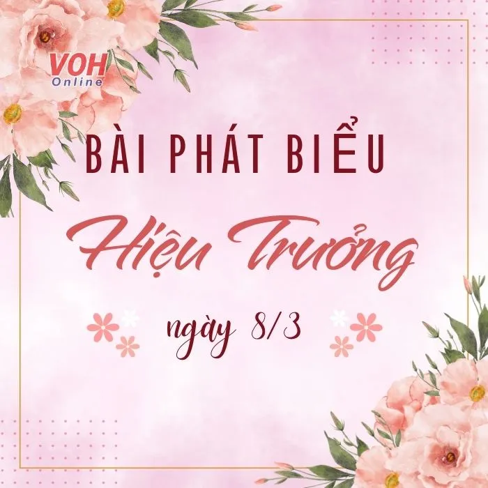 Hiệu trưởng trường học đang phát biểu trước học sinh và giáo viên, thể hiện sự tôn v vinh phụ nữ qua bài phát biểu 8/3 đầy ý nghĩa.