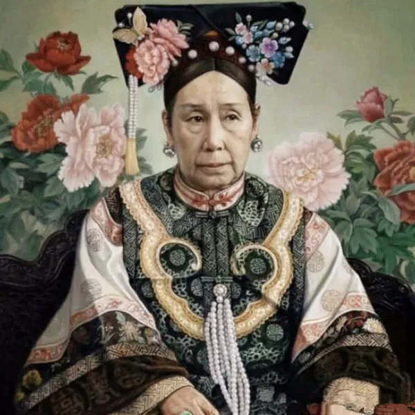 Bức họa mô tả Từ Hi Thái hậu trong giai đoạn nhiếp chính, dù ở Di Hòa Viên vẫn nắm giữ quyền lực tối cao