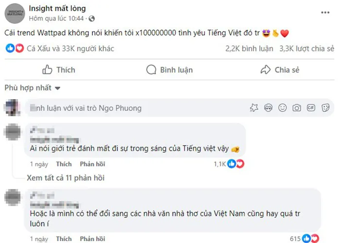 Cộng đồng mạng bày tỏ sự thích thú với chiếc trend mới toanh Wattpad không nói Wattpad nói