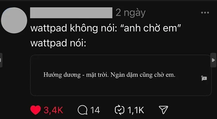 Khi Wattpad nói về sự chờ đợi trong tình yêu