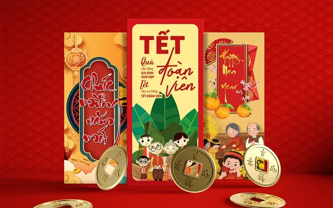 Phong bao lì xì đỏ tươi, biểu tượng của tài lộc và hạnh phúc đầu năm