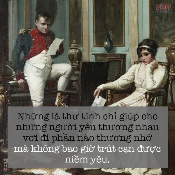 Vị Hoàng đế Napoleon Bonaparte nhìn xa xăm, liên tưởng đến những câu nói hay về tình yêu và phái đẹp
