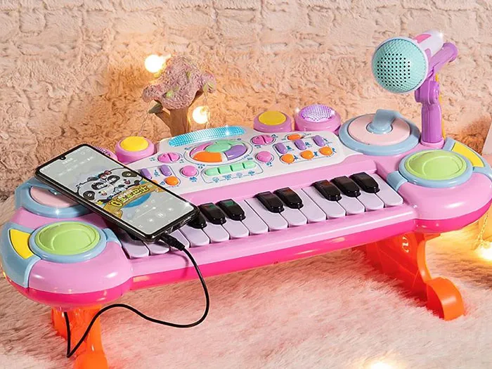 Đàn Organ đồ chơi nhỏ xinh, khơi gợi niềm đam mê âm nhạc cho bé, quà tặng Noel.