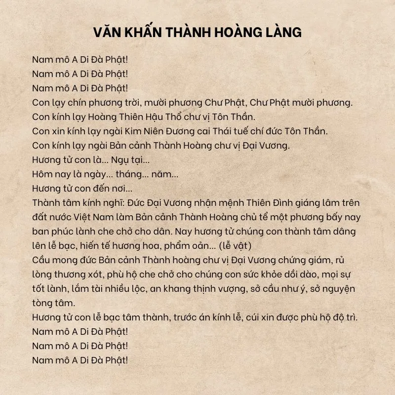 Bàn thờ trang nghiêm tại đình làng, nơi thực hành nghi lễ dâng văn khấn Thành hoàng làng với lễ vật chu đáo