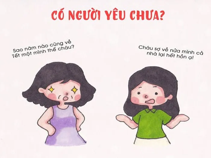 Người trẻ tự tin cười đáp lại câu hỏi về tình trạng mối quan hệ, thể hiện cách trả lời khi bị hỏi có người yêu chưa một cách khéo léo