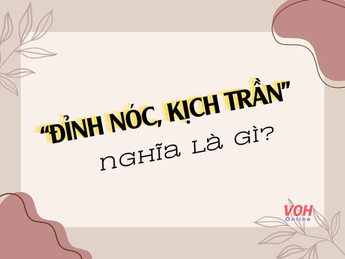 Ảnh chụp màn hình thể hiện các cụm từ "đỉnh nóc kịch trần" phổ biến trên mạng xã hội