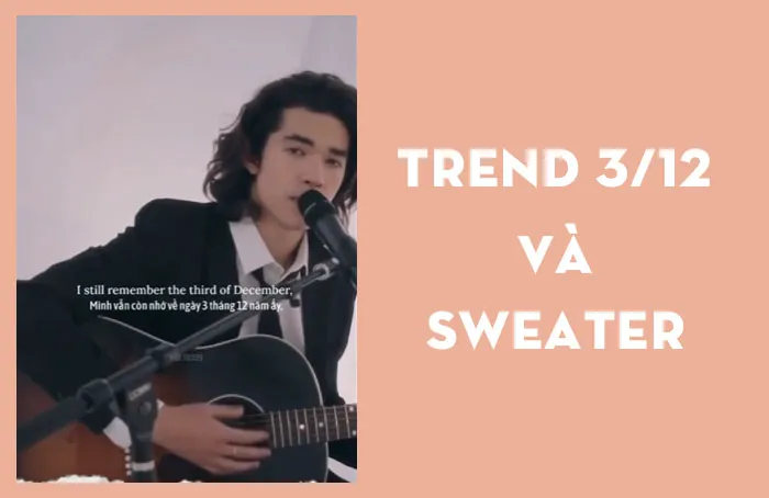 Một cặp đôi trẻ đang hạnh phúc nắm tay, cô gái mặc chiếc áo sweater ấm áp, biểu tượng của tình cảm trong trend ngày 3/12 trên TikTok