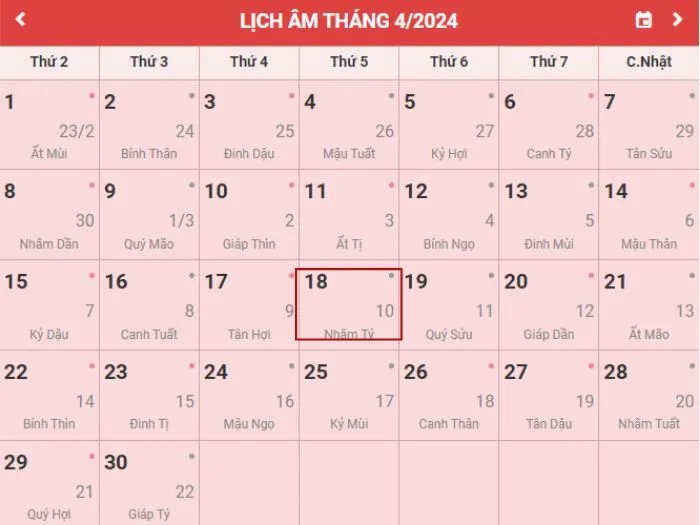 Giỗ Tổ Hùng Vương năm 2024 rơi vào ngày thứ Năm, nhằm ngày 18/4 Dương lịch