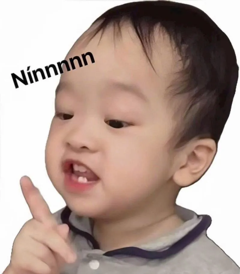 Em bé Sữa đáng yêu với biểu cảm "nín" trong video viral, khởi nguồn của hot trend ngôn ngữ mạng
