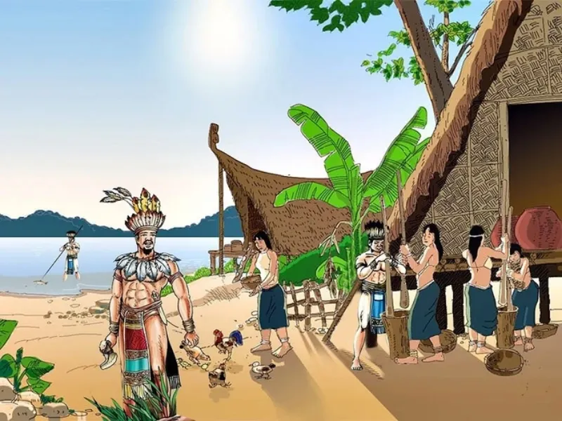 Hình ảnh minh họa vị vua Hùng, biểu tượng cội nguồn dân tộc Việt Nam
