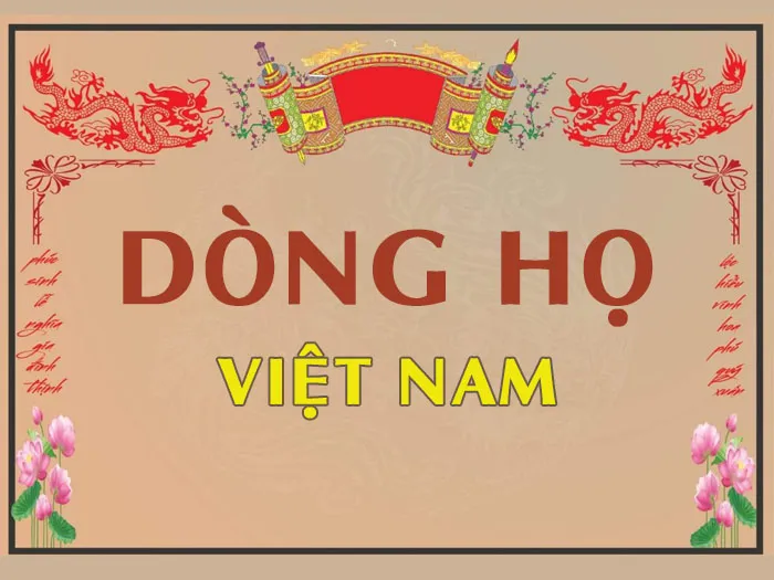 Bảng thống kê định nghĩa và giá trị văn hóa của khái niệm dòng họ trong xã hội Việt Nam