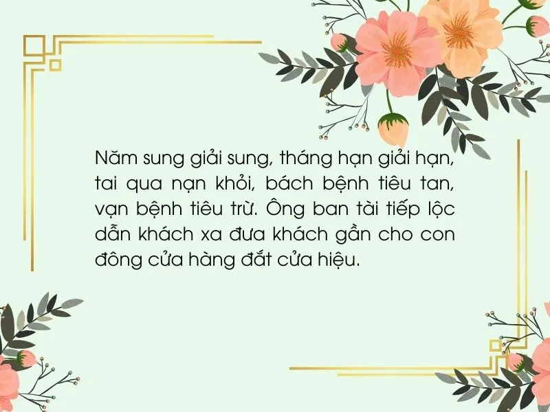 Gia chủ thành kính dâng lễ vật với bài khấn xin lộc buôn bán, cầu mong may mắn cho kinh doanh.