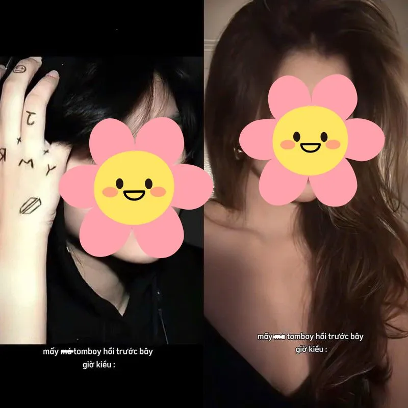 Cô gái chuyển đổi phong cách từ tomboy cá tính sang dịu dàng nữ tính trong trend Tomboy Hoàn Lương trên TikTok