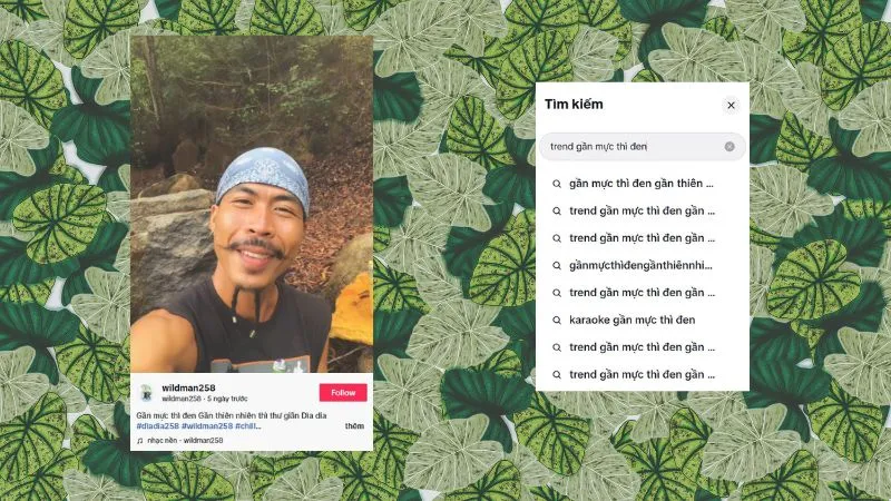 Trend “gần mực thì đen, gần thiên nhiên thì thư giãn” xuất hiện trên TikTok