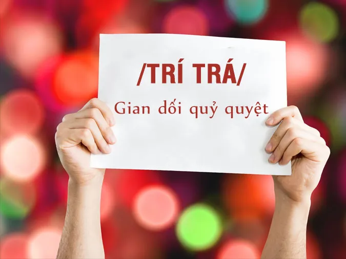 Hình ảnh minh họa ý nghĩa "trí trá" và sự lan truyền trên mạng xã hội