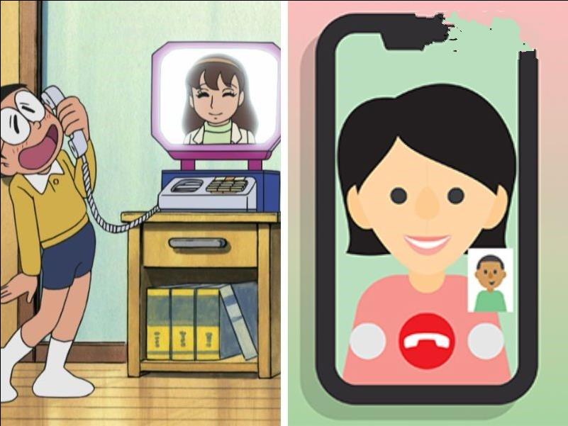 Doraemon đáng yêu với chiếc chuông và túi thần kỳ