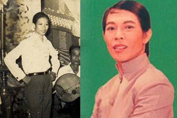 Nghệ sĩ cải lương Minh Cảnh thời trẻ biểu diễn trên sân khấu