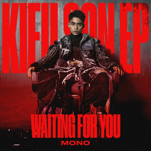 Ảnh bìa album Waiting For You của MONO với thiết kế tối giản, nổi bật tên nghệ sĩ