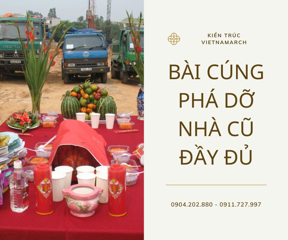 Bài văn khấn cúng phá dỡ nhà cũ để đảm bảo sự bình an và may mắn