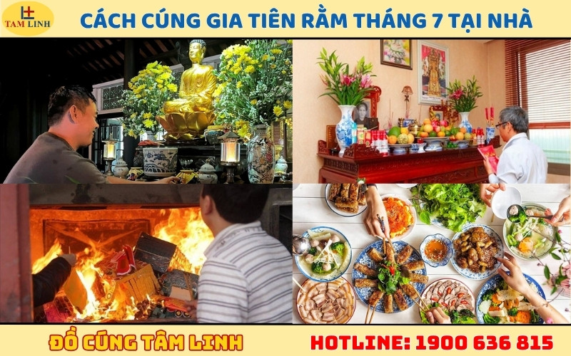 Cách cúng Gia Tiên Rằm tháng 7 tại nhà đúng trình tự