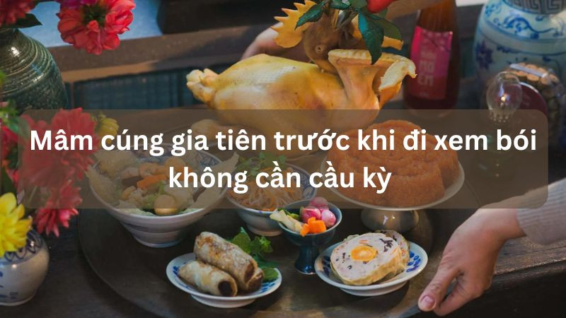 Chuẩn bị lễ vật cho các bài văn khấn gia tiên