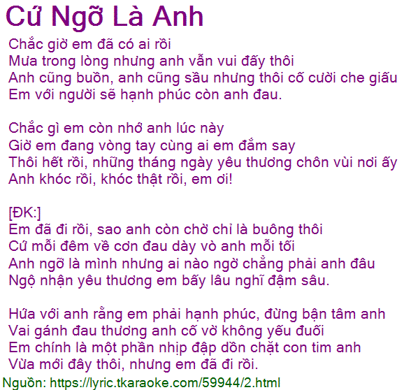 Ảnh động ca khúc Anh cứ ngỡ Hoài Lâm thể hiện tâm trạng buồn man mác