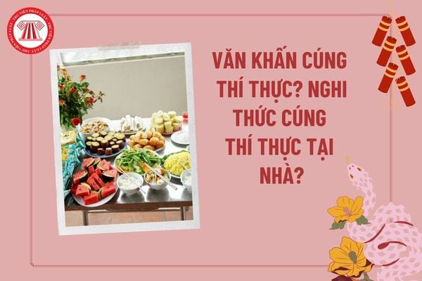 Gia đình thành tâm thực hiện văn khấn cúng thí thực tại nhà