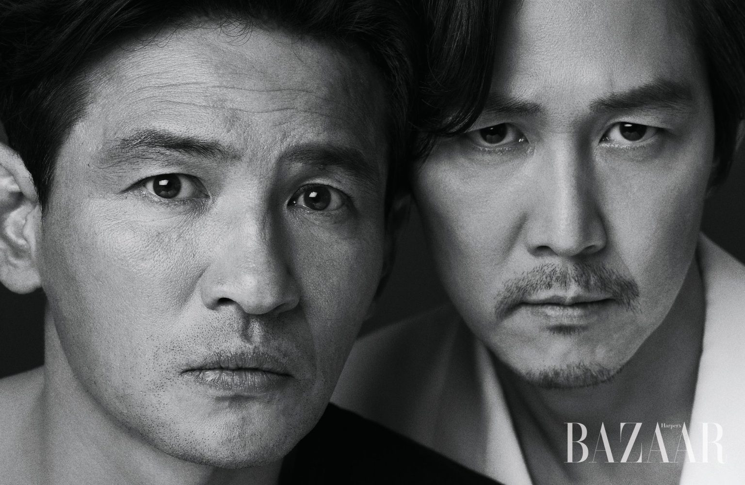 Hwang Jung Min với ánh mắt sâu sắc trong một shoot ảnh chuyên nghiệp