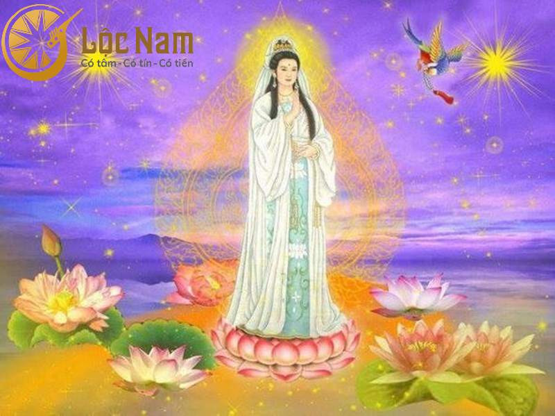 Hình ảnh Quan Thế Âm Bồ Tát, biểu tượng của lòng từ bi cứu độ chúng sinh trong văn khấn Quan Thế Âm Bồ Tát tại nhà