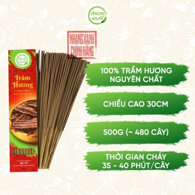 Hộp nhang trầm hương 30cm loại 500g, được dùng rộng rãi trong văn khấn mùng một và ngày rằm