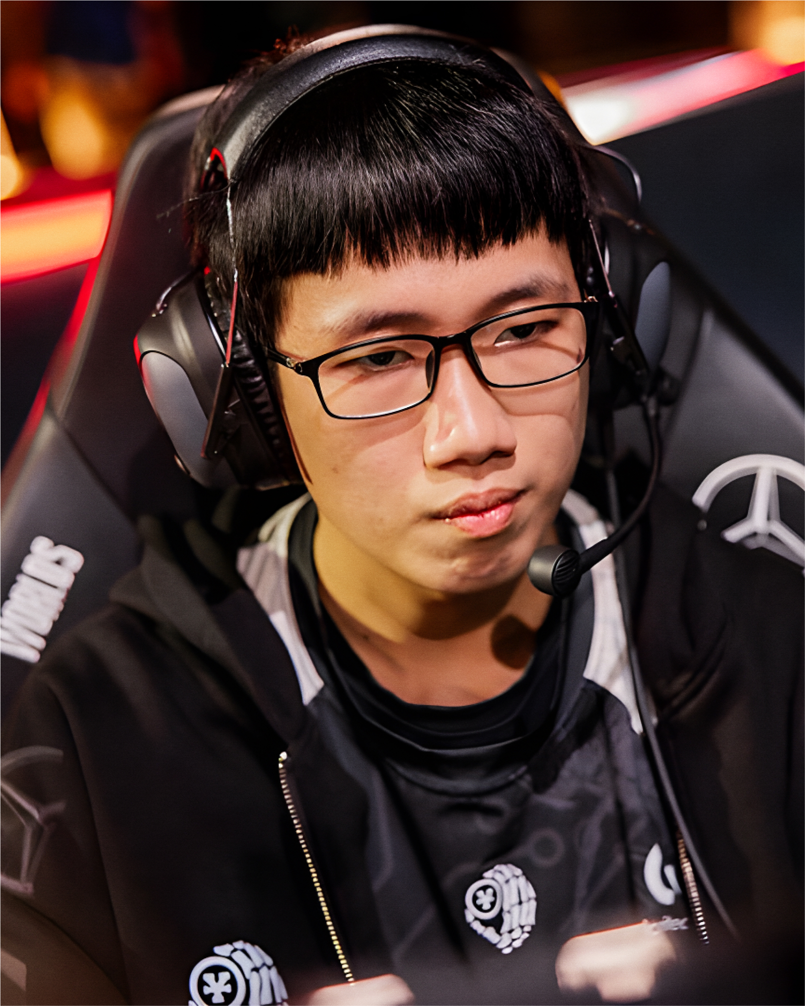 Kiaya trong màu áo của đội tuyển GAM Esport tại một giải đấu Liên Minh Huyền Thoại