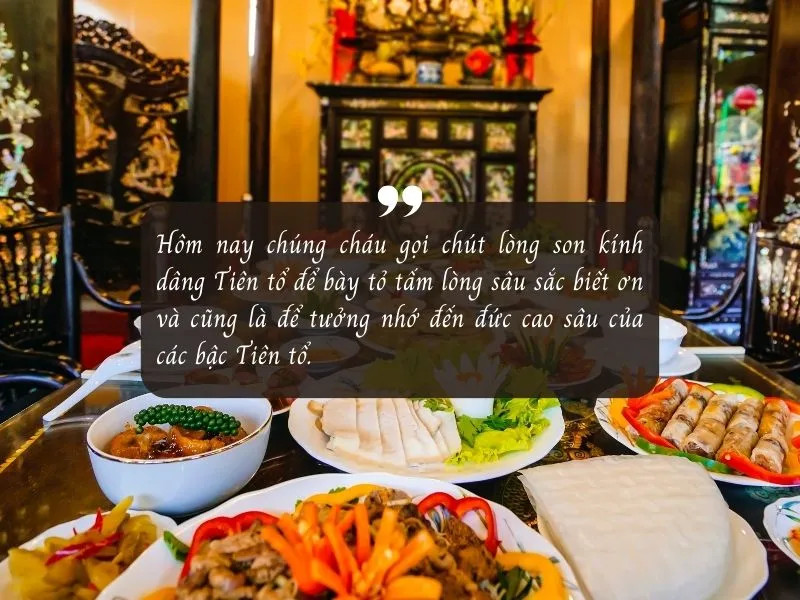 Lễ vật cúng giỗ tổ dòng họ thể hiện lòng thành kính