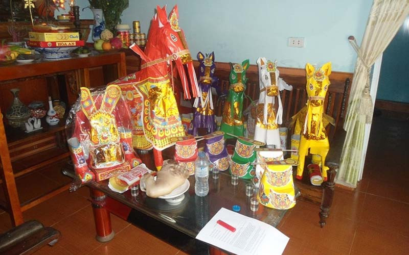 Mâm cỗ cúng tạ đất cuối năm